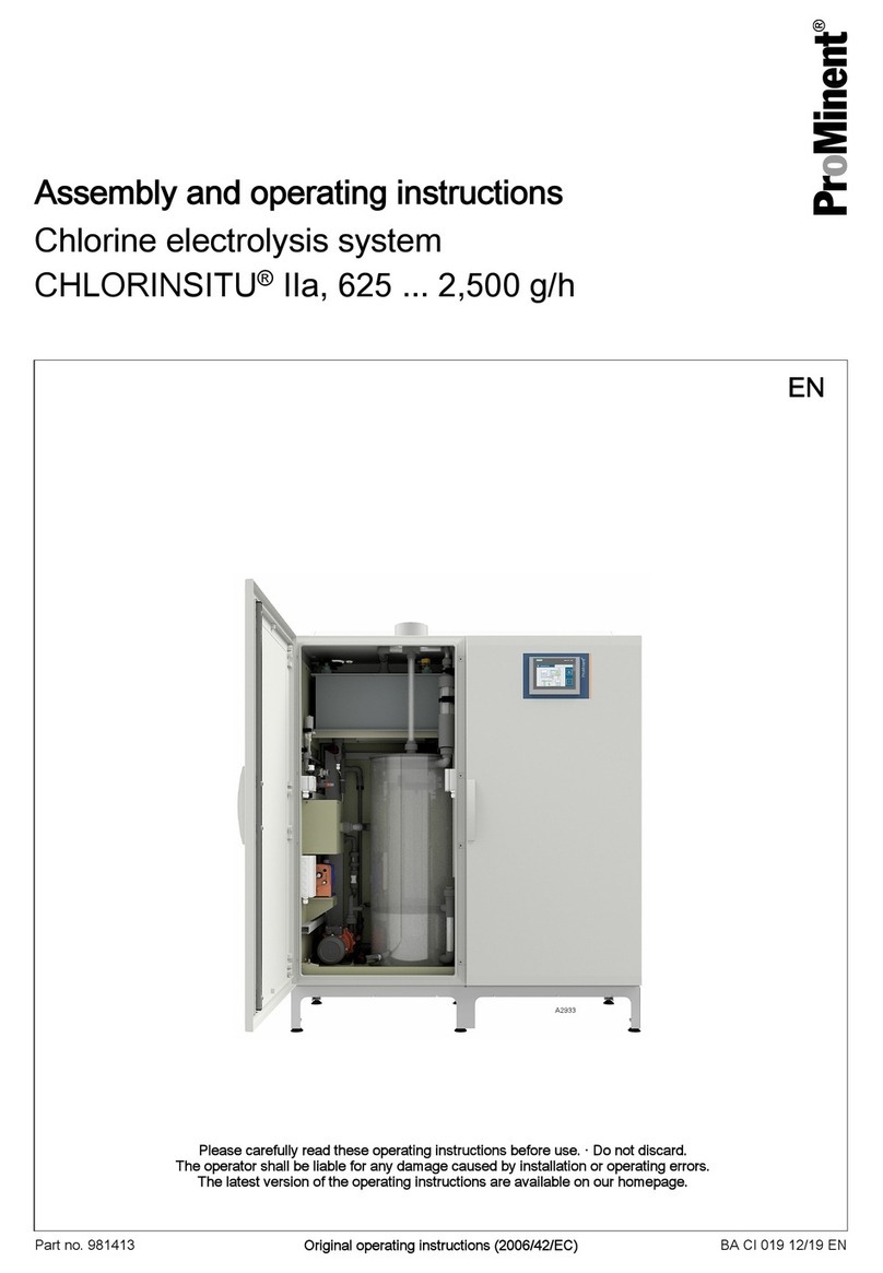 ProMinent CHLORINSITU IIa Assembly and operating instructions