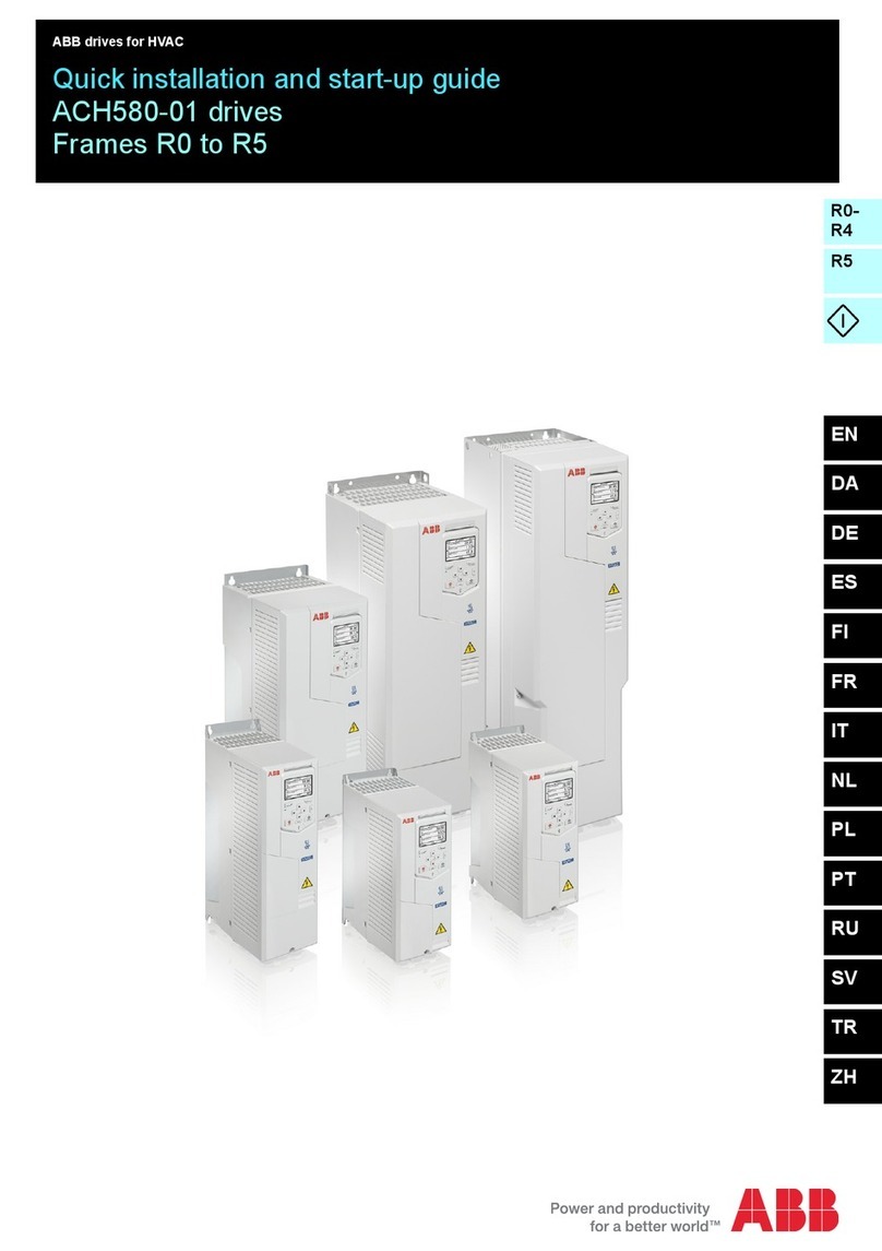 ABB ACH580-01 Series Quick installation and start-up guide