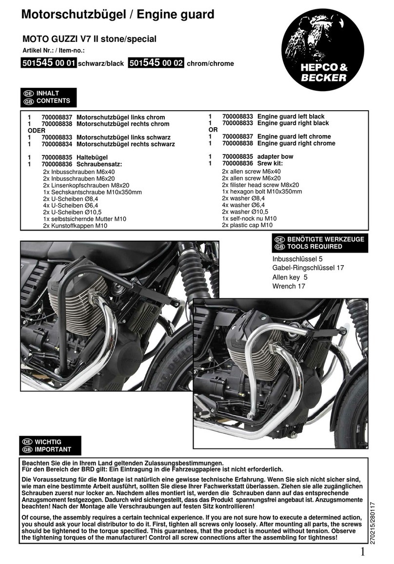 hepco & becker 501545 00 01 User manual hepco & becker 501545 00 01 User manual