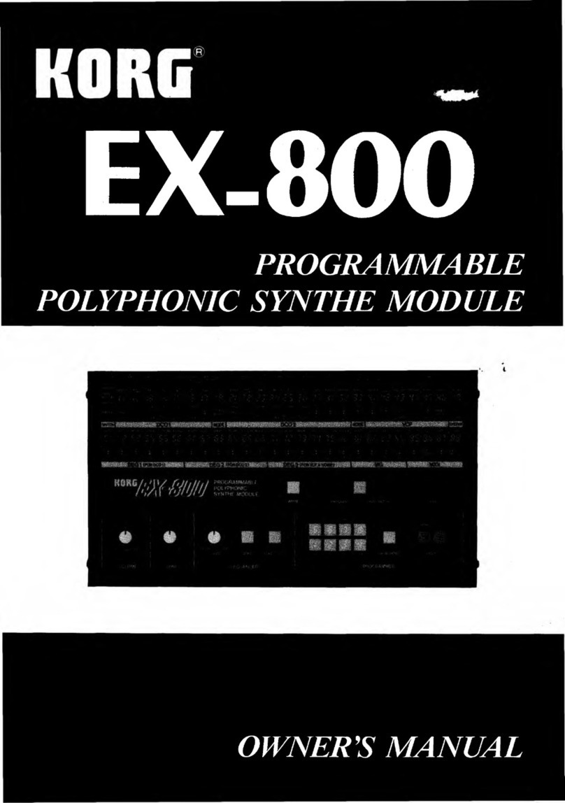 Korg EX-800 User manual