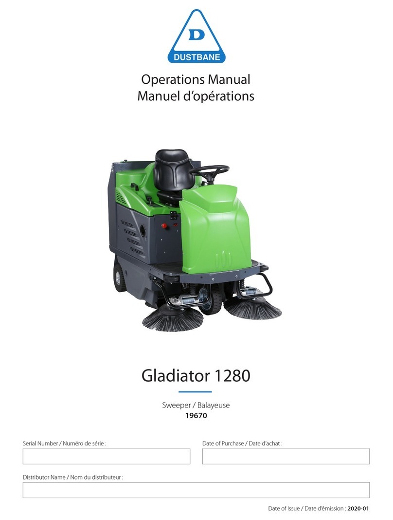Dustbane Gladiator 1280 Operation manual