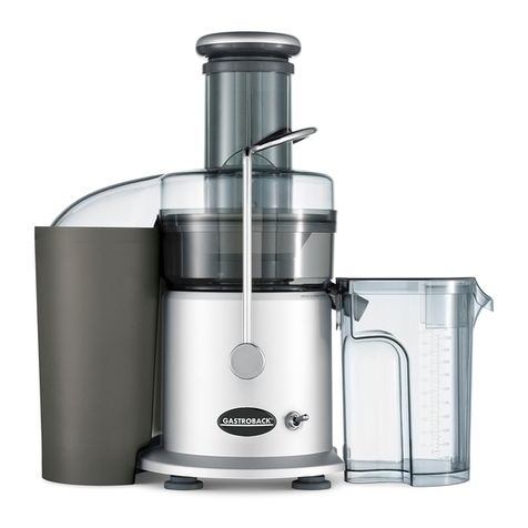 Gastroback Design Juice User manual