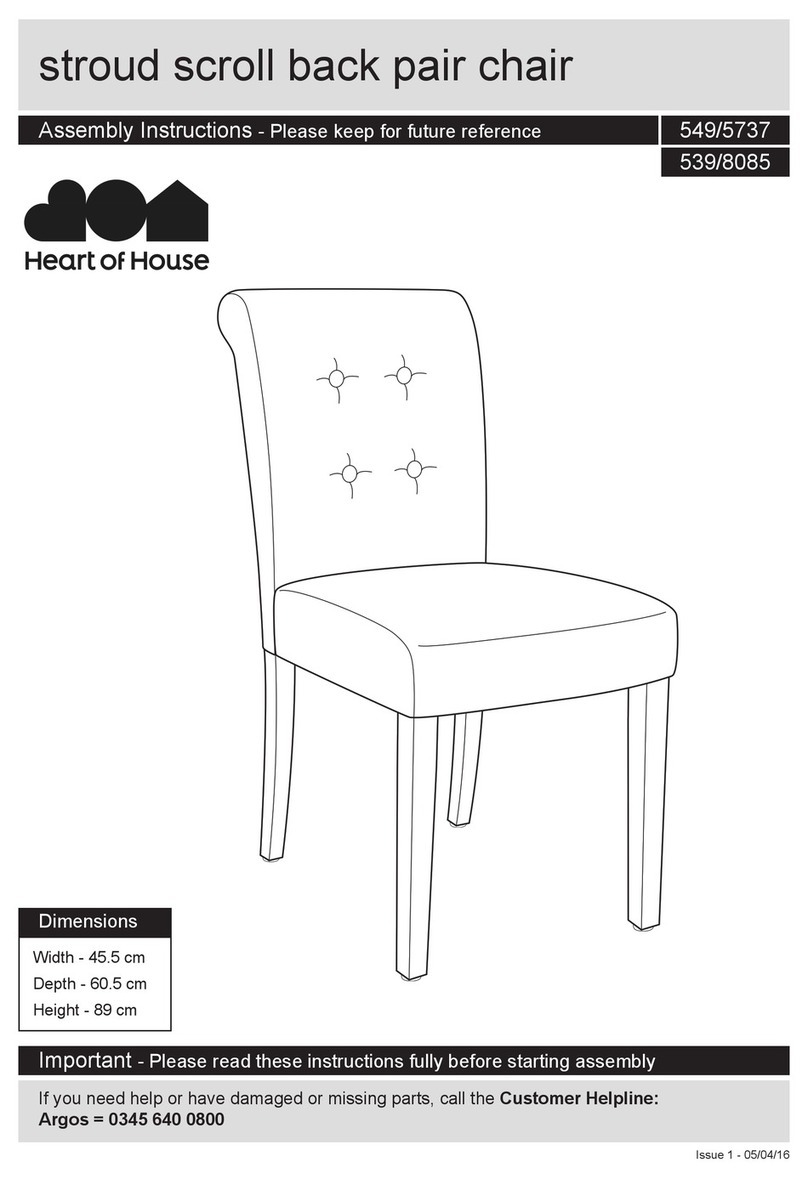 Argos Stroud scroll back pair chair 549/5737 User manual