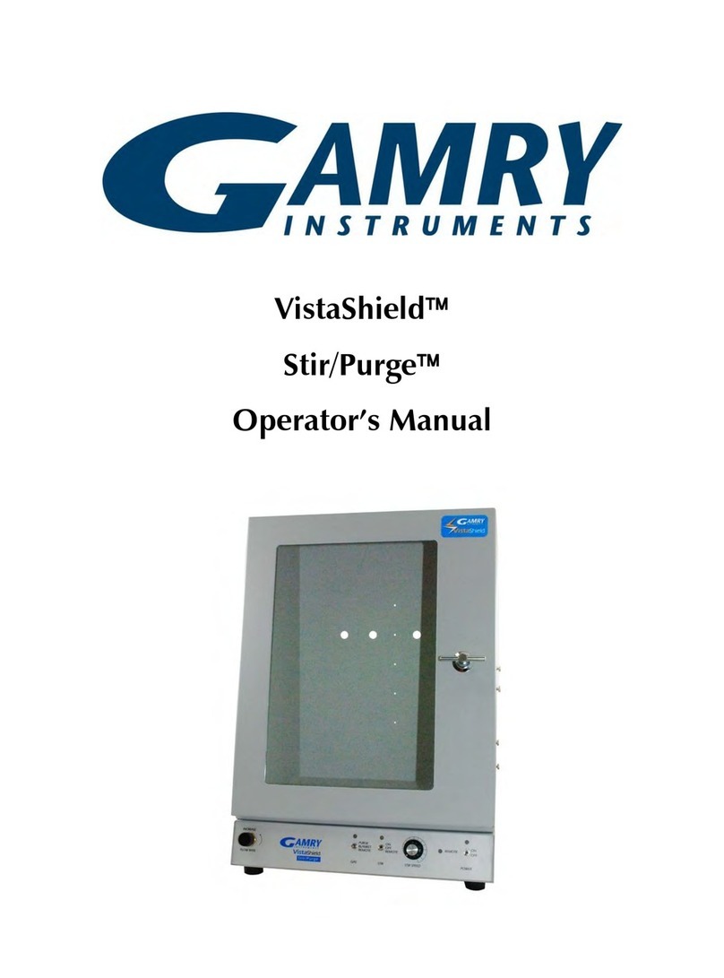 Gamry VistaShield Stir/Purge Operator's manual Gamry VistaShield Stir/Purge Operator's manual