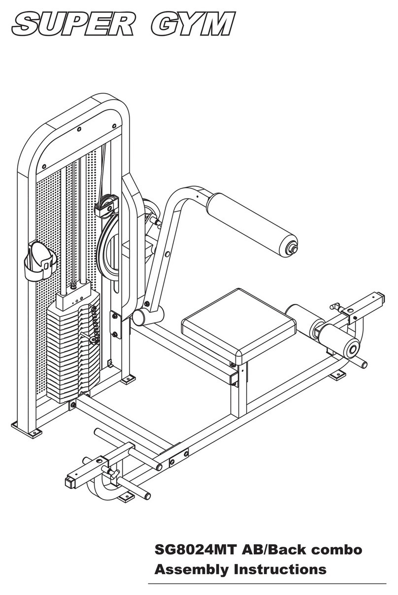 Super Gym SG8024MT Assembly instructions