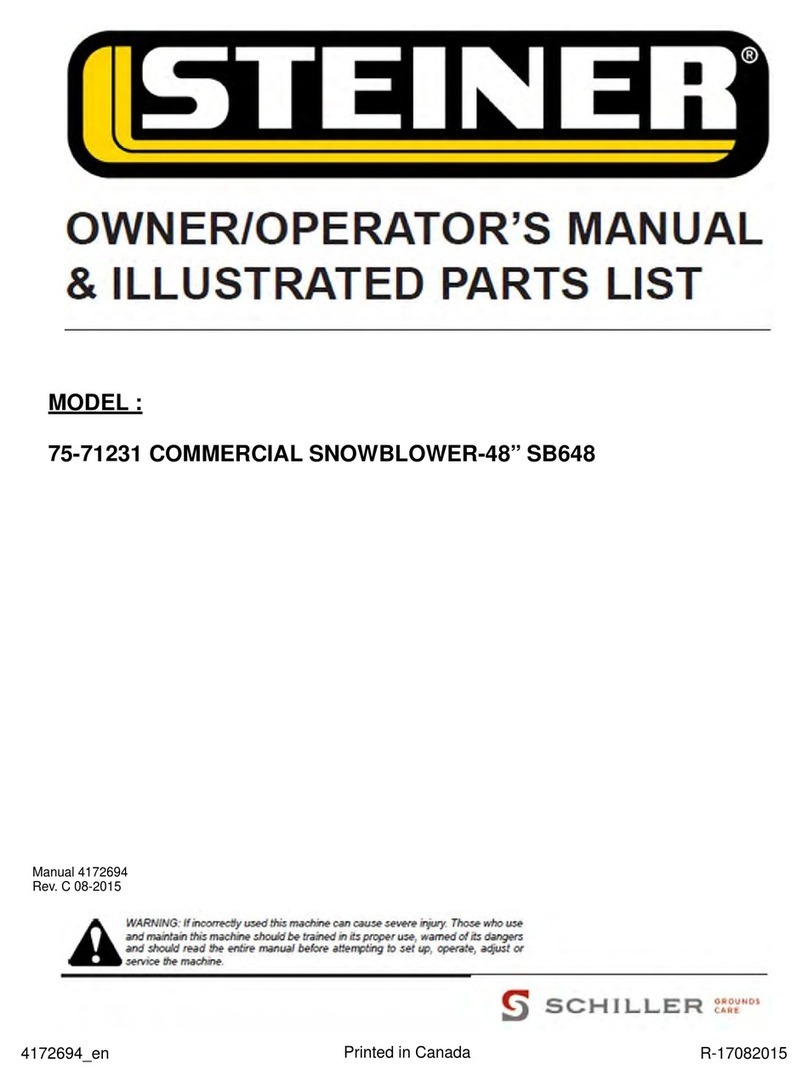 Steiner SB648 Owner/Operator's Manual & Illustrated Parts List