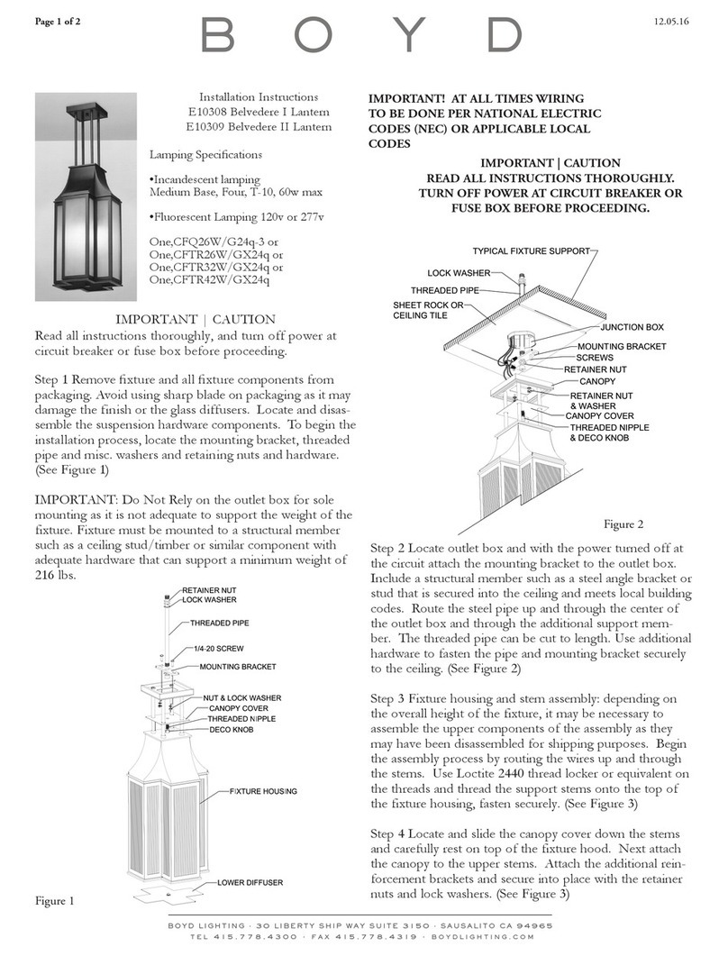 Boyd Belvedere I installation instructions