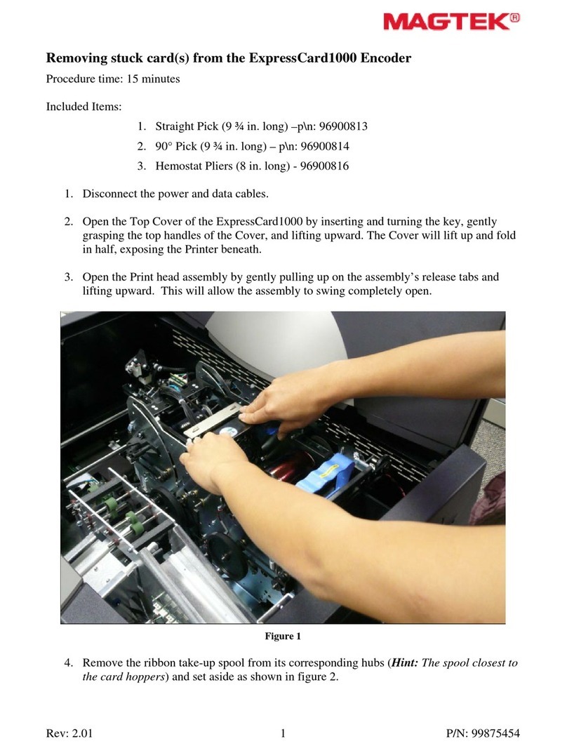 Magtek ExpressCard1000 Installing and Removing