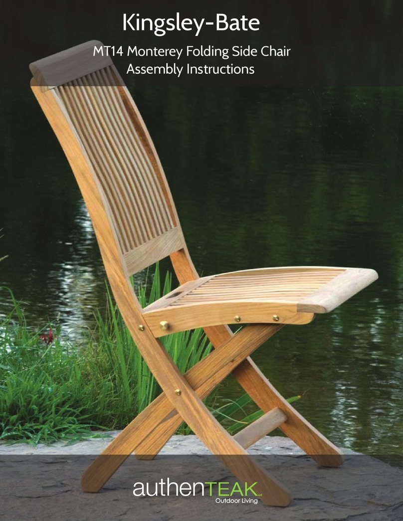 AuthenTeak Kingsley-Bate MT14 Assembly instructions