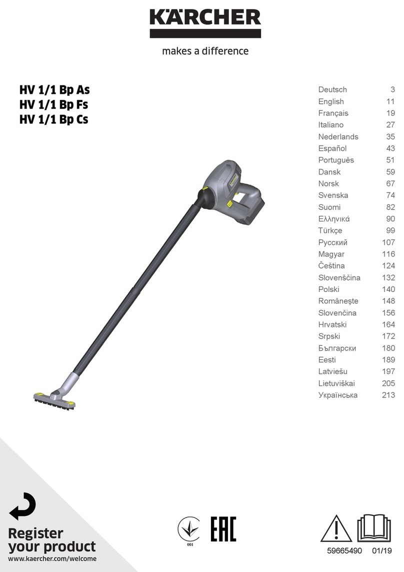 Kärcher HV 1/1 Bp User manual