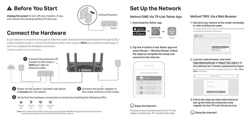 TP-Link Archer AX20 User manual