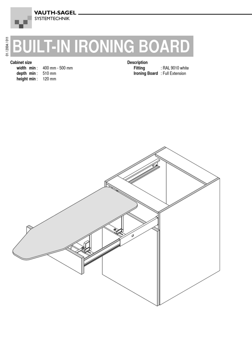Vauth-Sagel BUILT-IN IRONING BOARD manual
