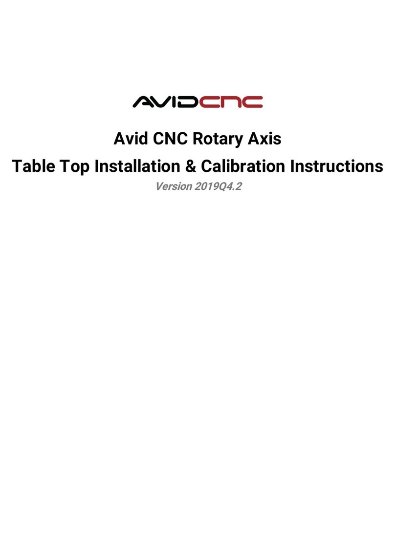 Avid Technology CNC Rotary Axis Use and care manual