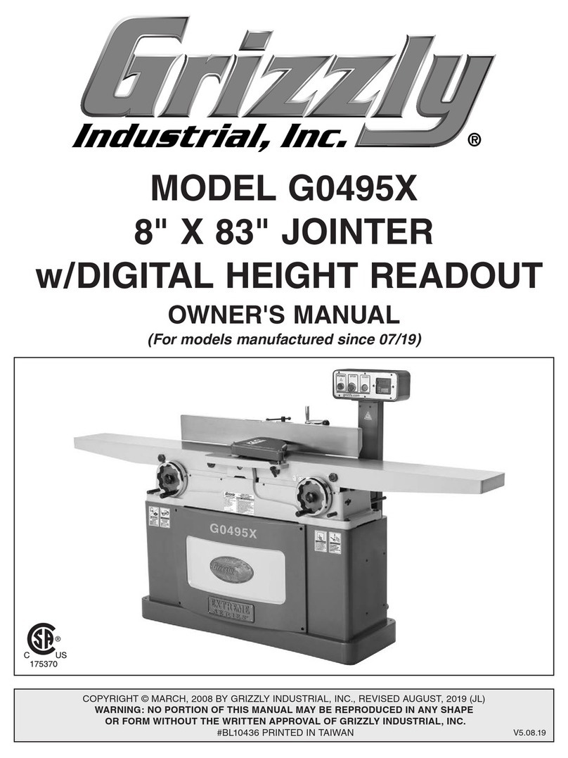 Grizzly G0495X User manual Grizzly G0495X User manual