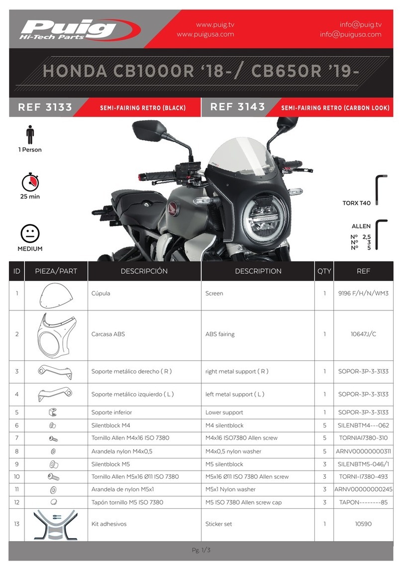 PUIG 3133 User manual