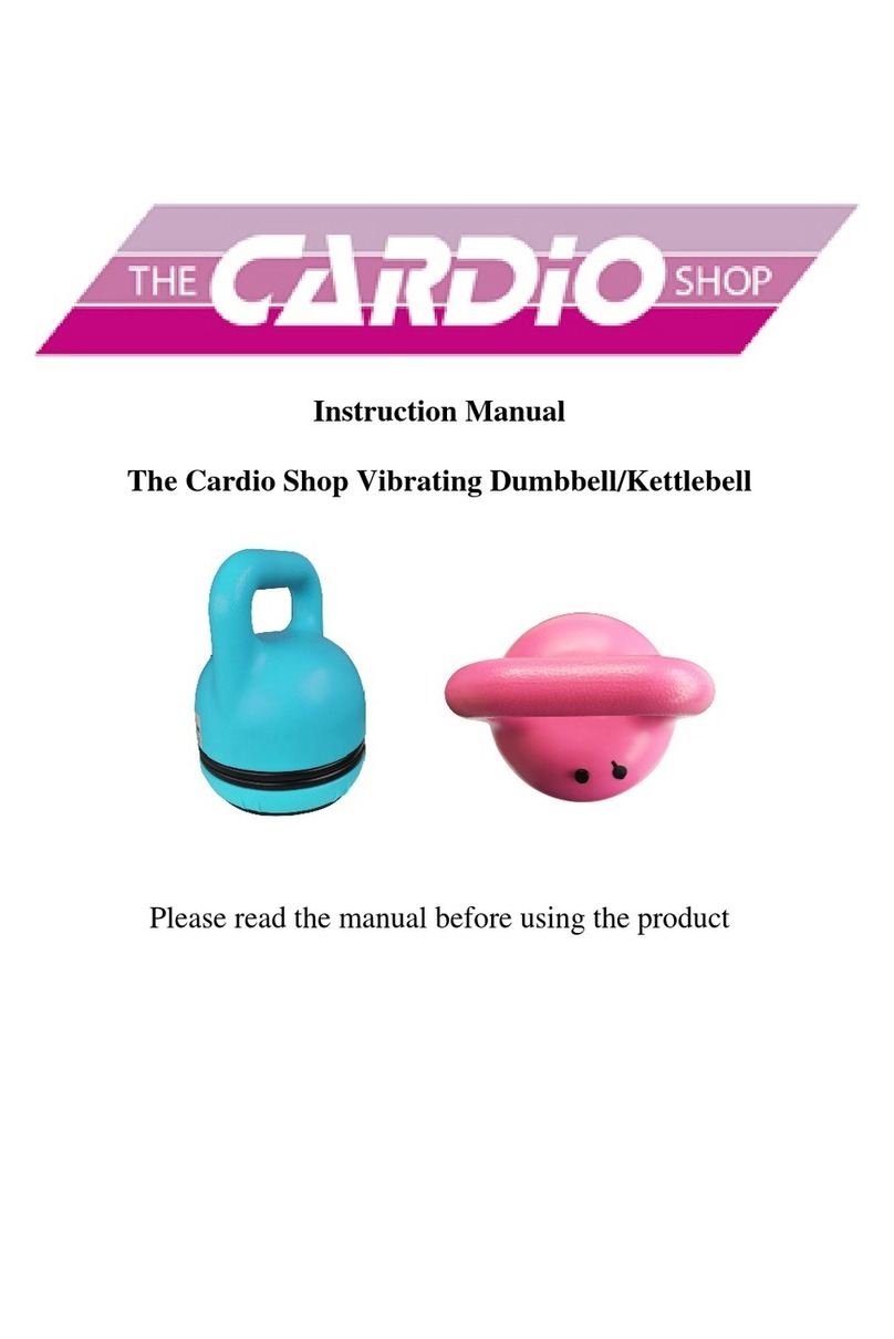 The Cardio Shop Vibrating Dumbbell/Kettlebell instruction manual