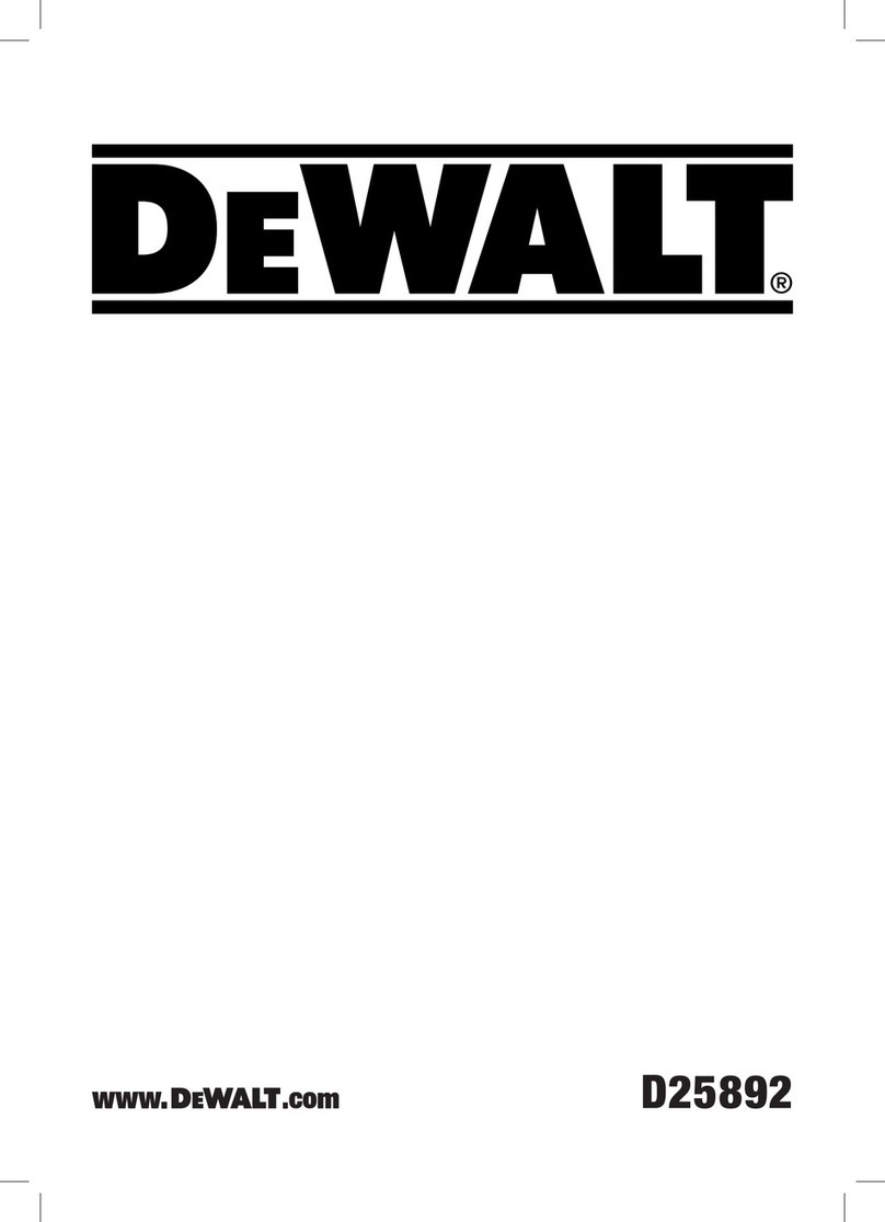DeWalt D25892 User manual DeWalt D25892 User manual