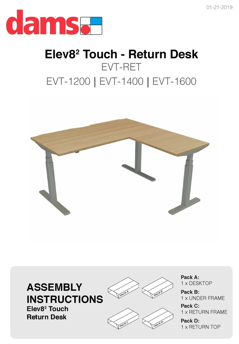 dams Elev82 Touch EVT-RET User manual