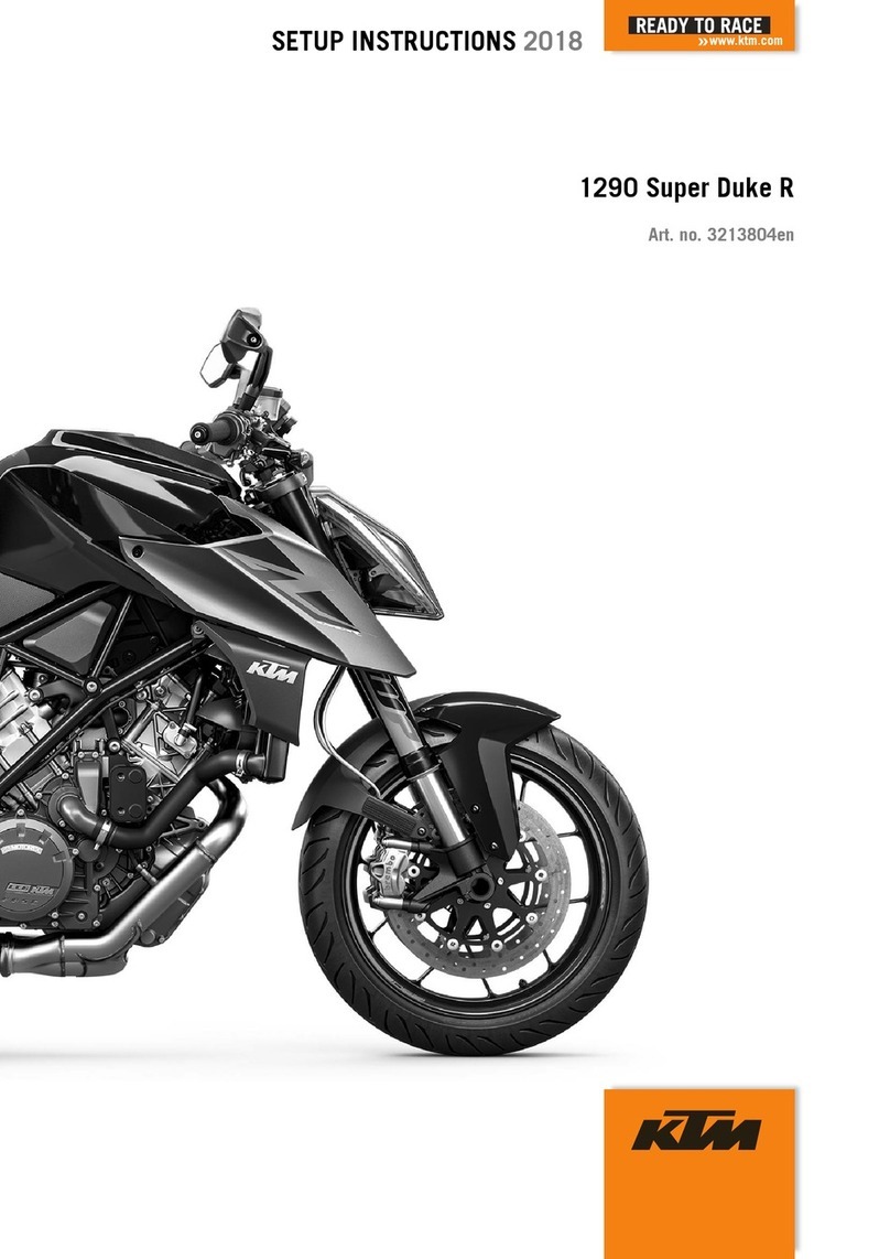 KTM 1290 Super Duke R 2018 Setup instructions