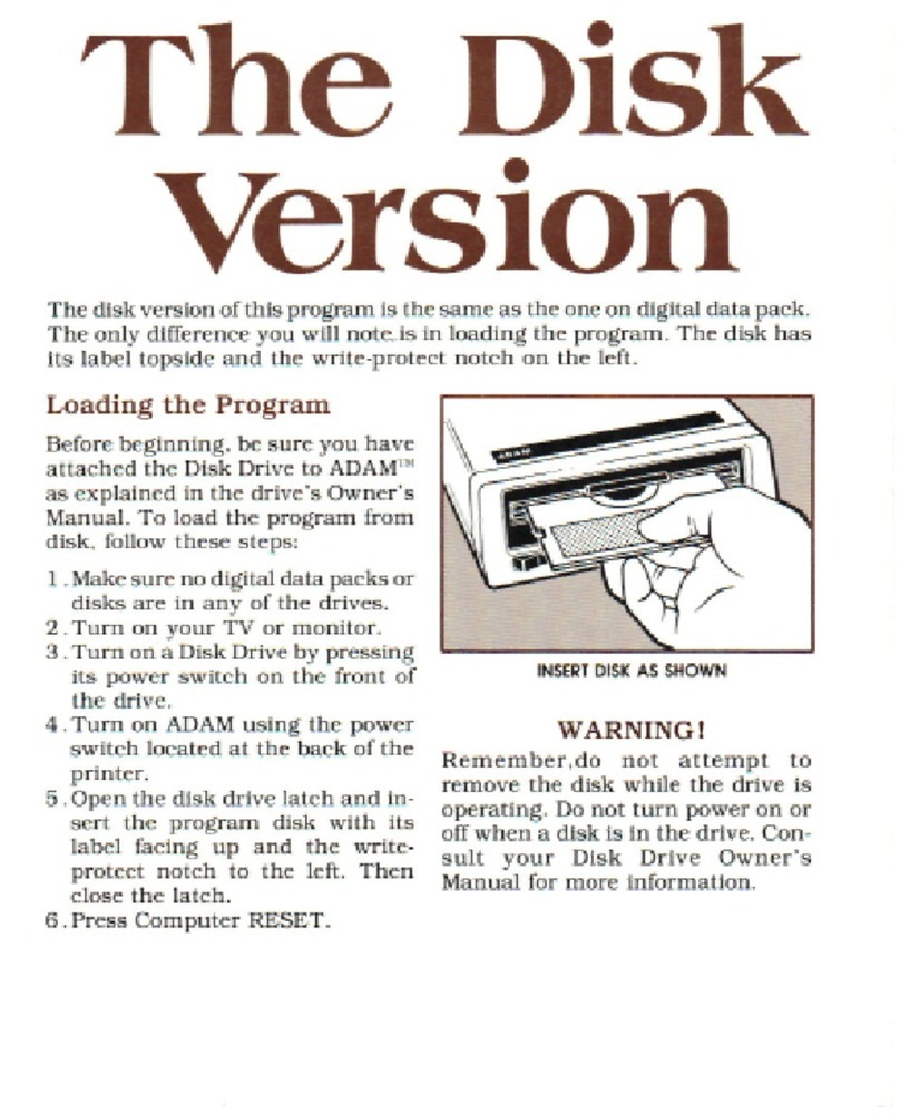 Coleco Adam manual