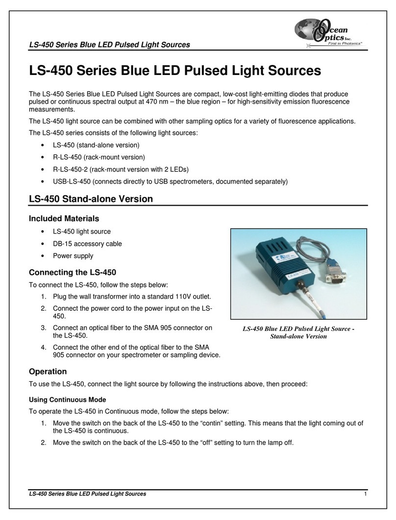 Ocean Optics LS-450 Series manual