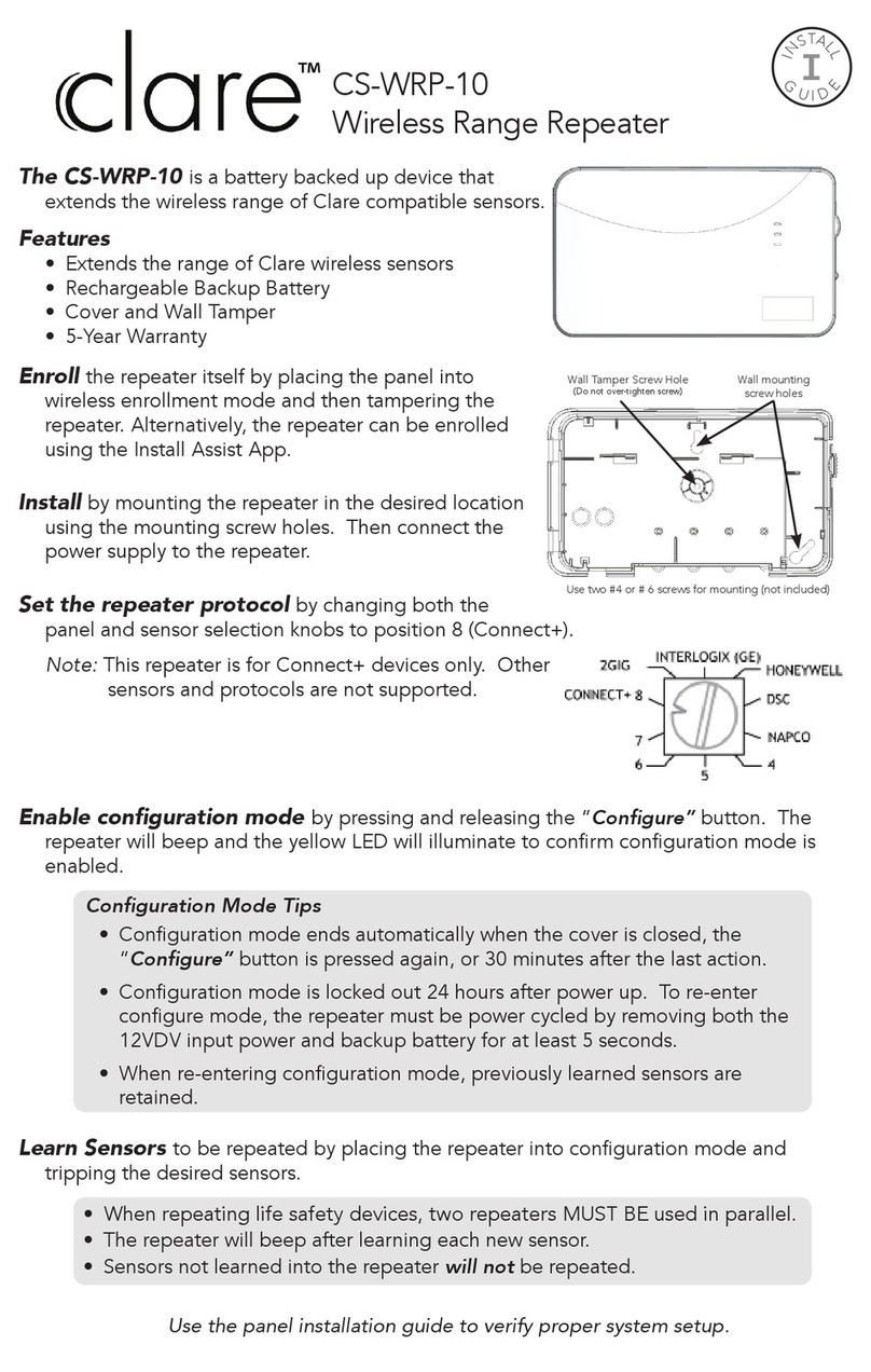 clare CS-WRP-10 installation guide
