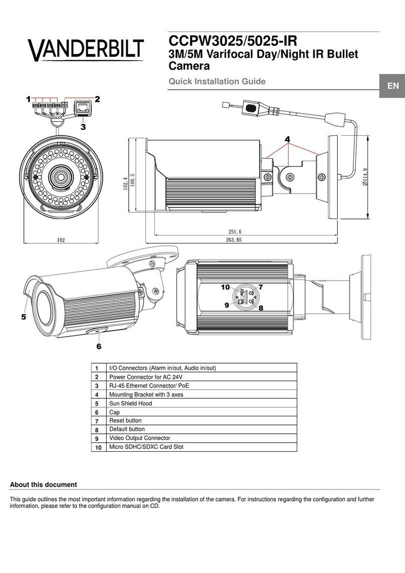Vanderbilt CCPW3025-IR User manual