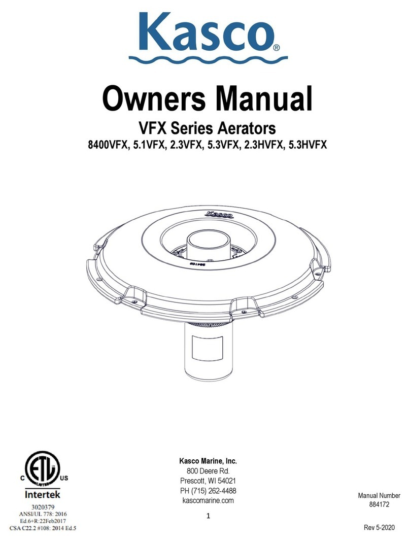 Kasco VFX Series User manual