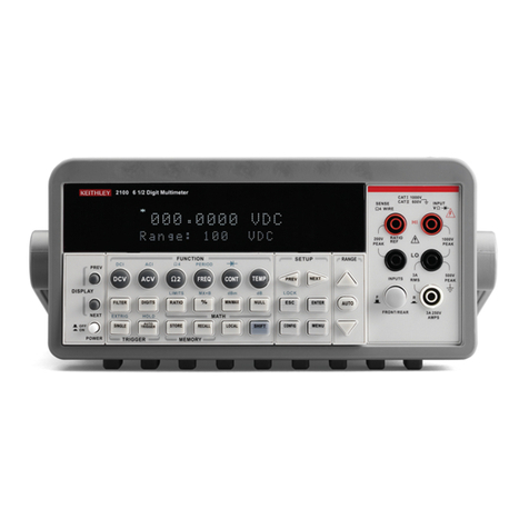 Tektronix KEITHLEY 2100 Use and care manual Tektronix KEITHLEY 2100 Use and care manual