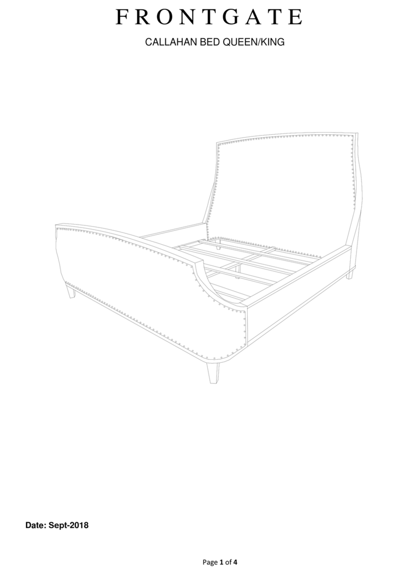 Frontgate Callahan Bed Queen/King User manual