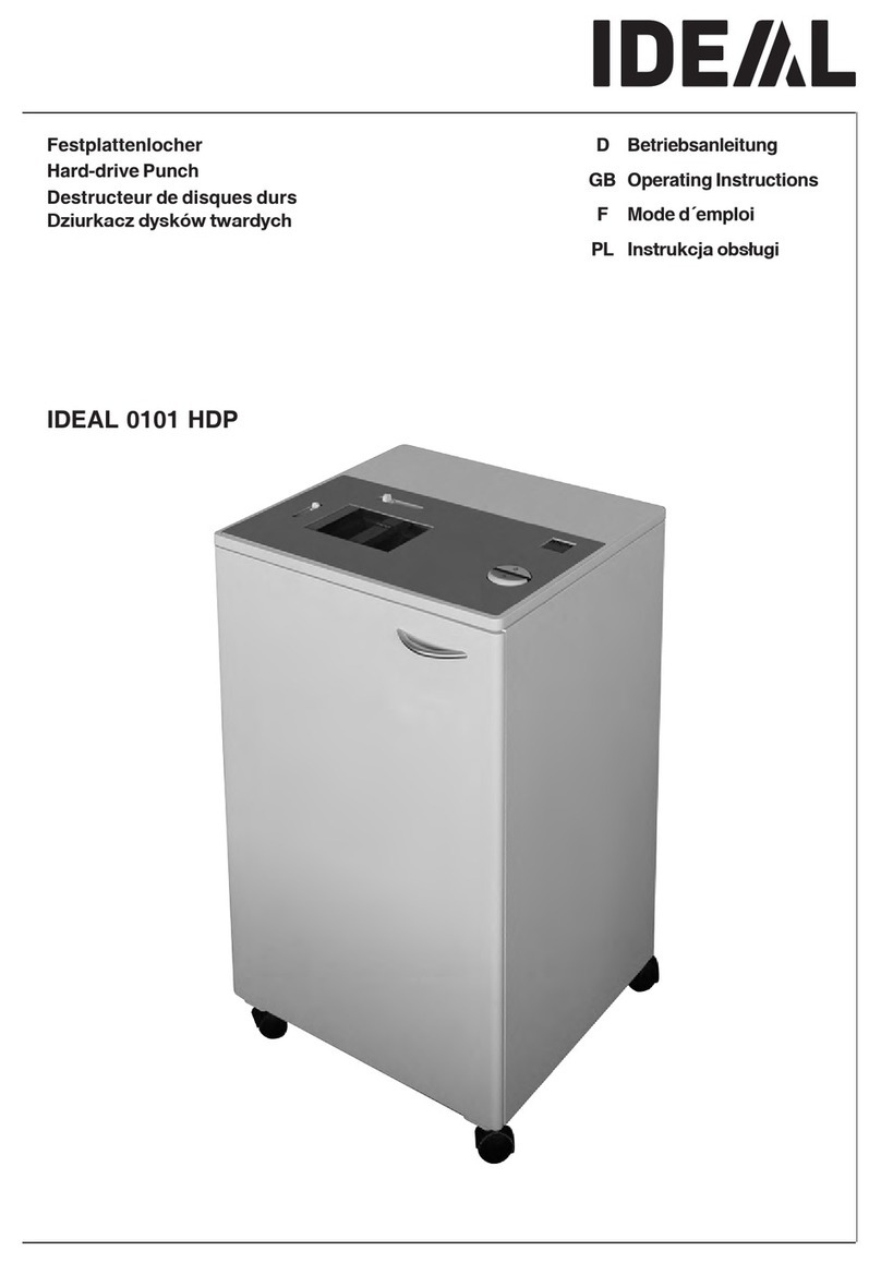 IDEAL 0101 HDP operating instructions