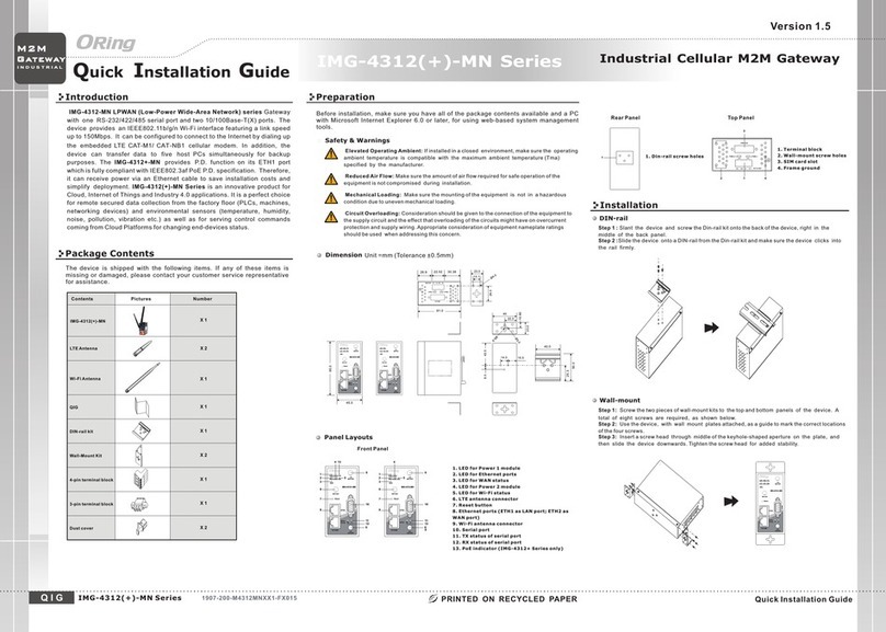 ORiNG IMG-4312-MN Series User manual