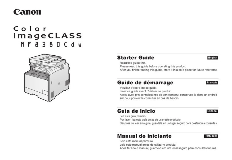 Canon imageCLASS MF8380Cdw Safety guide