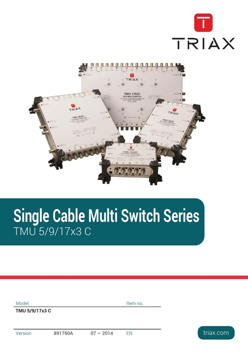 Triax TMU 5 3 C Series User manual