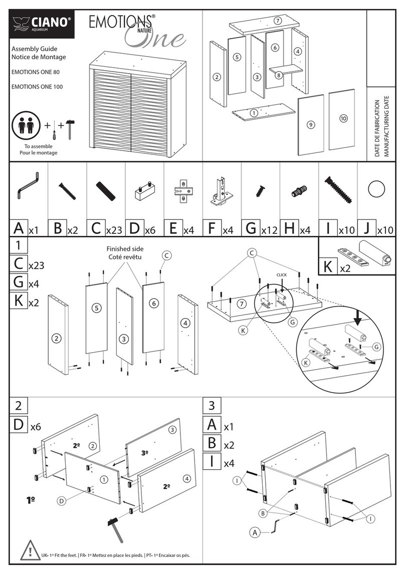 CIANO EMOTIONS ONE 80 Assembly guide