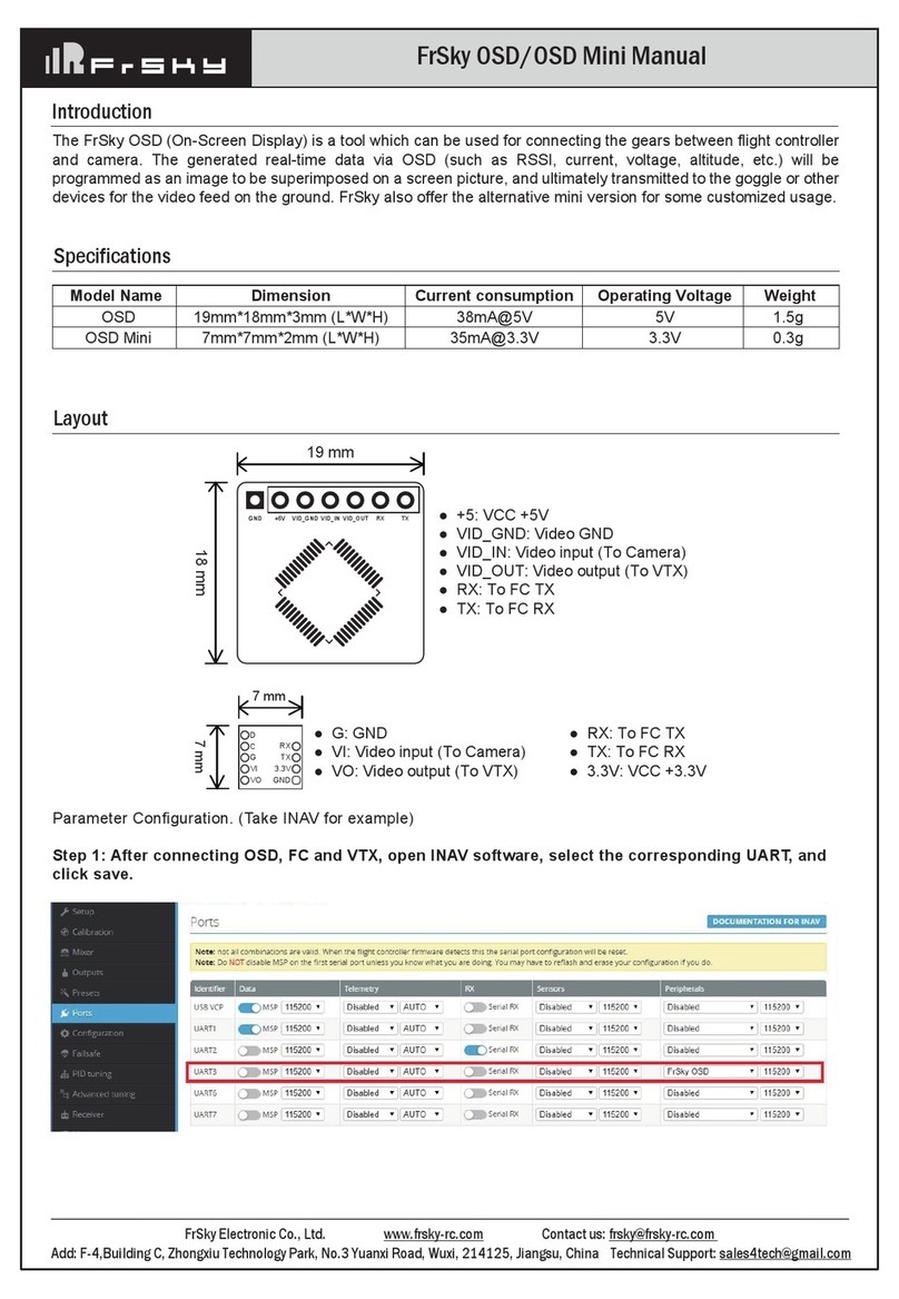 FrSky OSD User manual