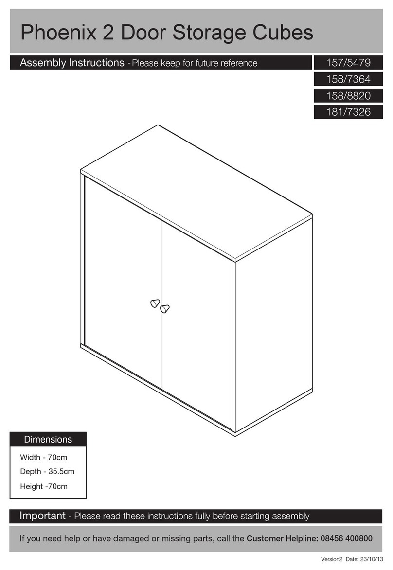 Argos Phoenix 2 Door Storage Cubes Assembly instructions Argos Phoenix 2 Door Storage Cubes Assembly instructions