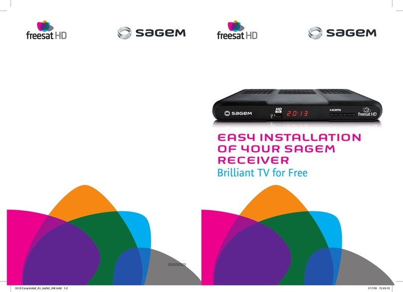 Sagem Freesat HD Product information sheet