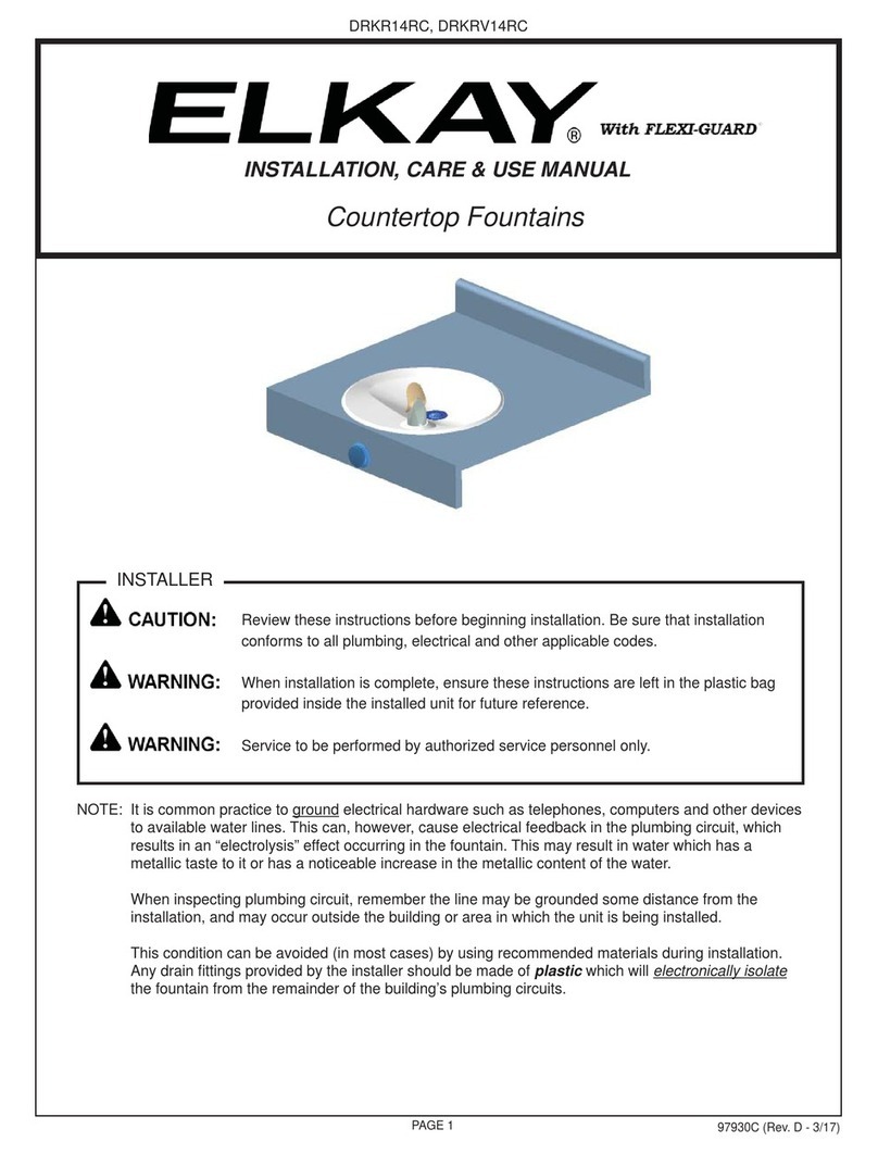 Elkay FLEXI-GUARD DRKR14RC Installation, care & use manual Elkay FLEXI-GUARD DRKR14RC Installation, care & use manual