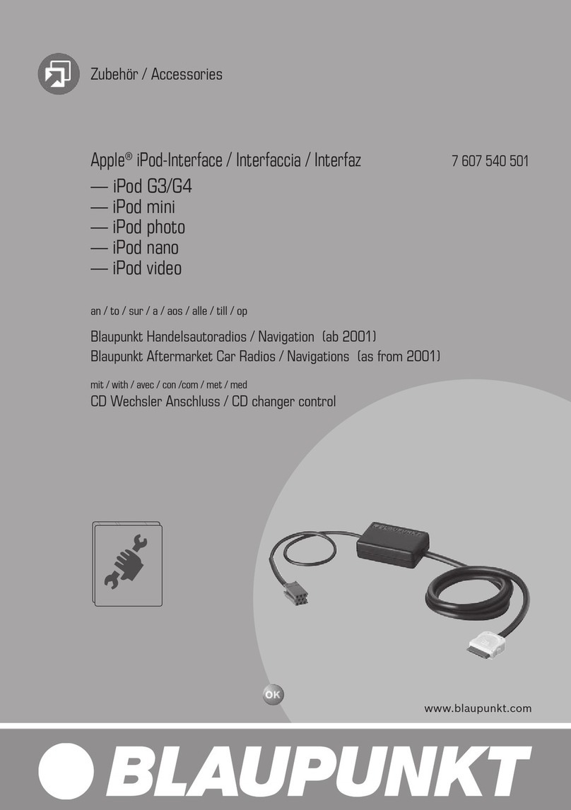 Blaupunkt 7 607 540 501 User manual