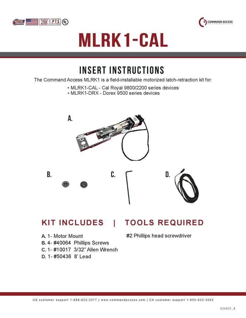 Command access MLRK1 Series User manual