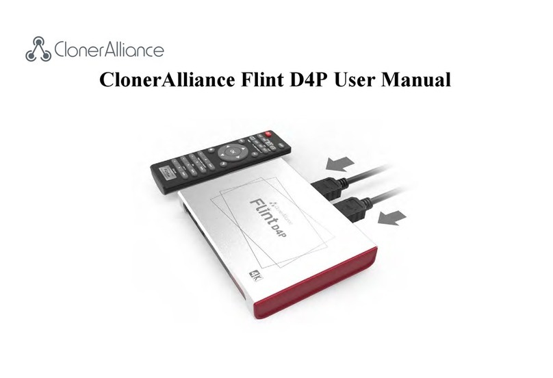 Cloner Alliance Flint D4 user manual
