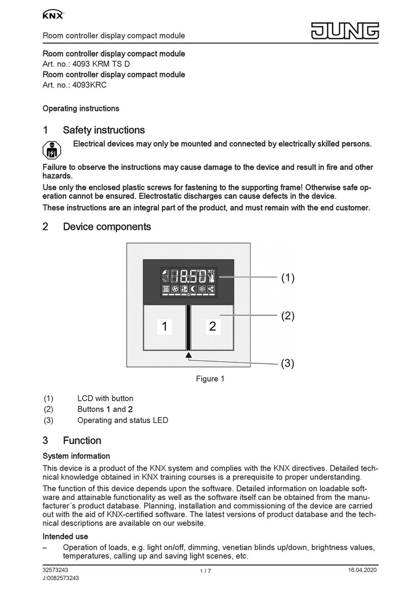 Jung KNX 4093 KRM TS D User manual