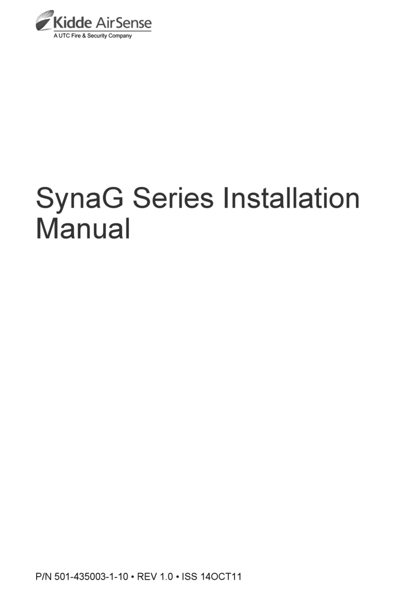 UTC Fire and Security Kidde AirSense SynaG Series installation manual
