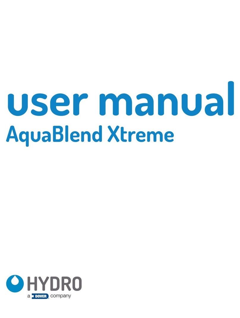 Dover HYDRO AquaBlend Xtreme user manual