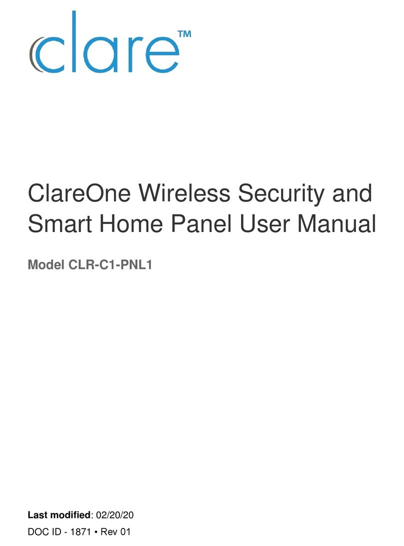 clare ClareOne CLR-C1-PNL1 User manual