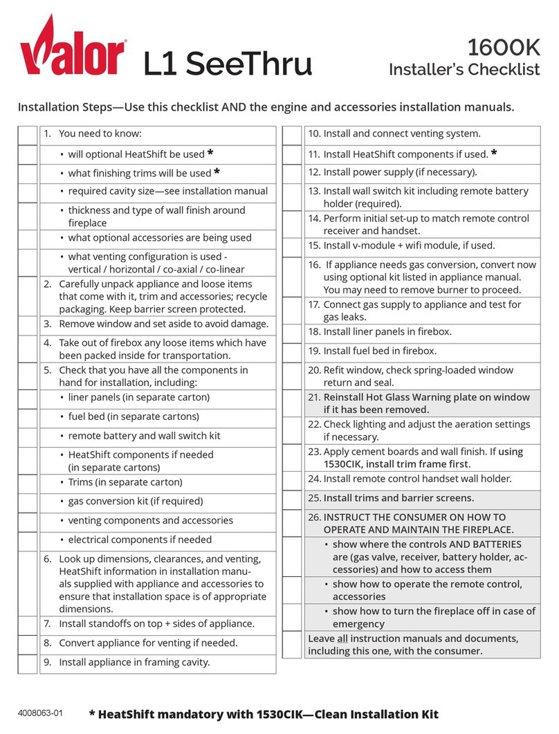 Valor L1 SeeThru User manual