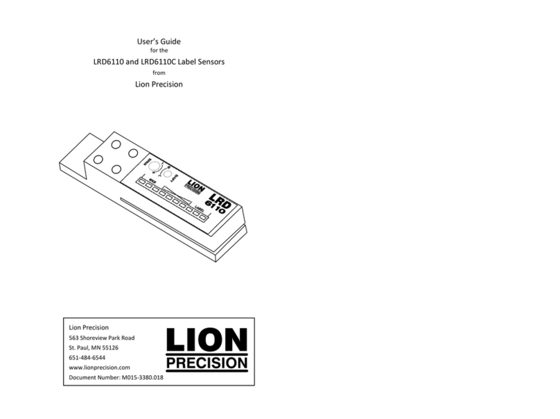 Lion Precision LRD6110 User manual