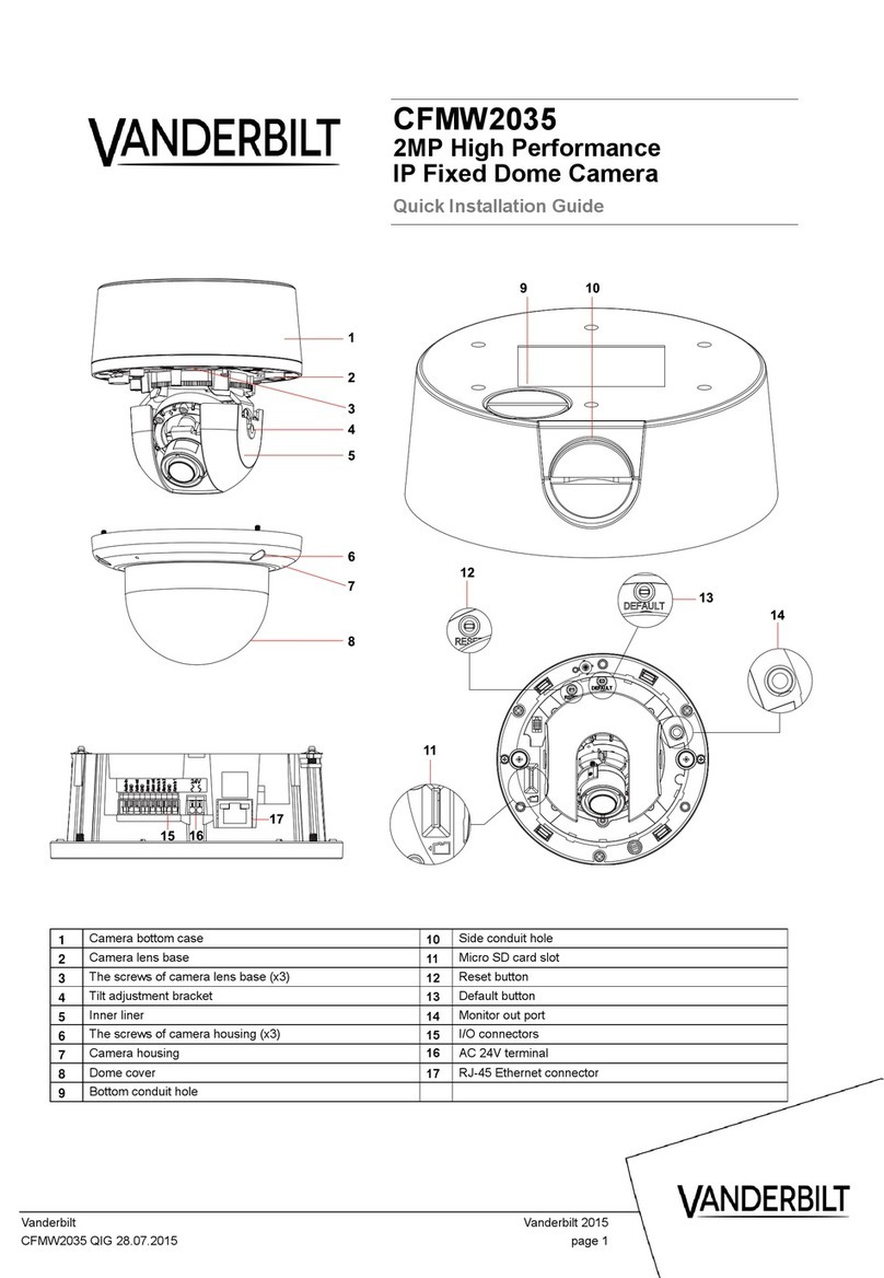 Vanderbilt CFMW2035 Quick installation guide