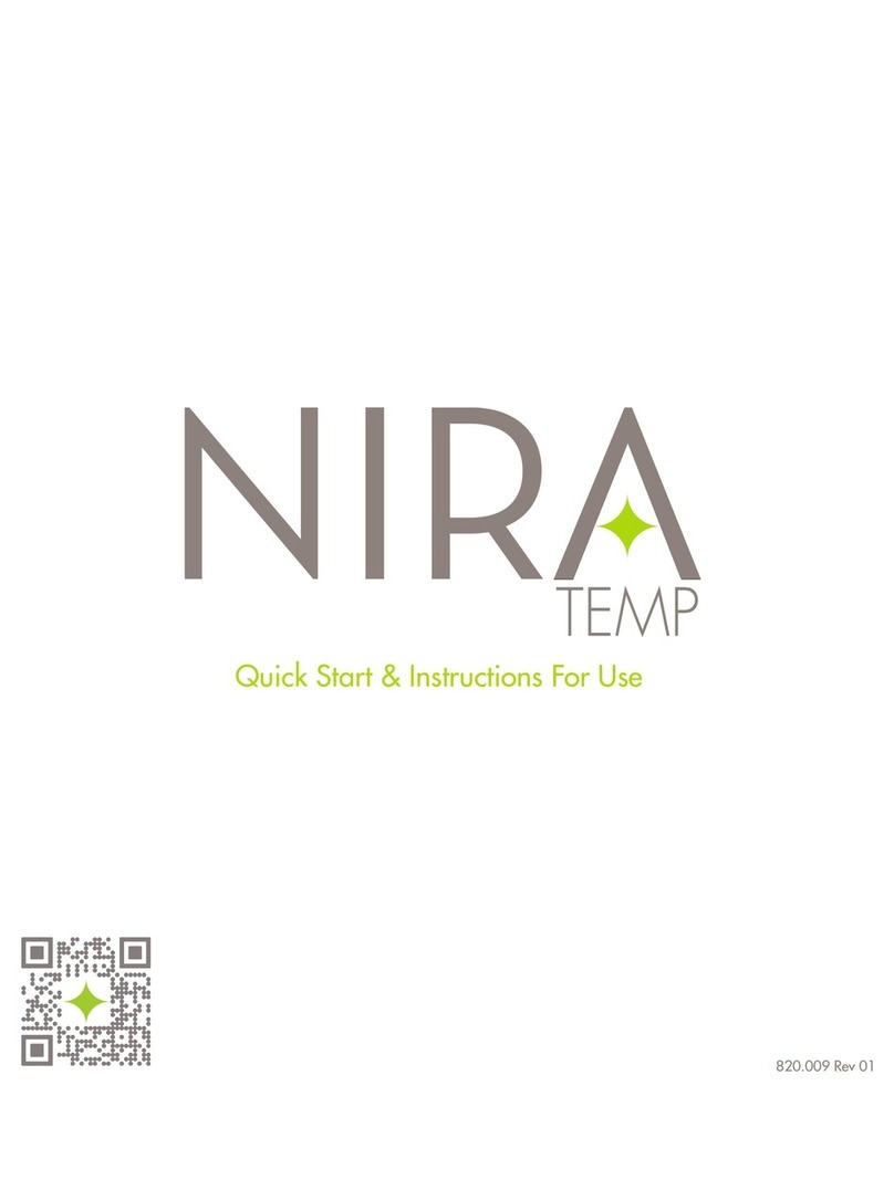 Nira TEMP Quick Start & Instructions For Use